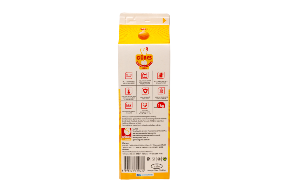 Pastörize Yumurta Sarısı (1 kg)