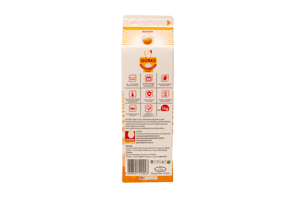 Pastorize Yumurta Bütün