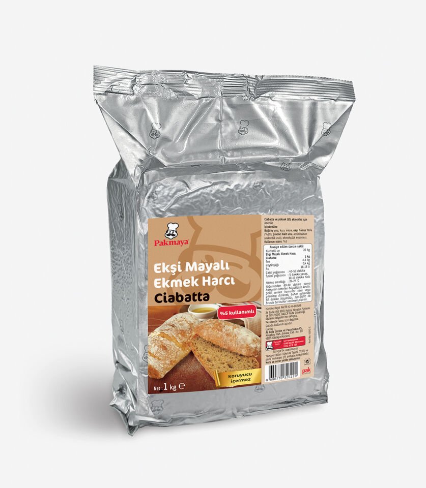 Ekşi Mayalı Ekmek Harcı Ciabatta (1 kg)