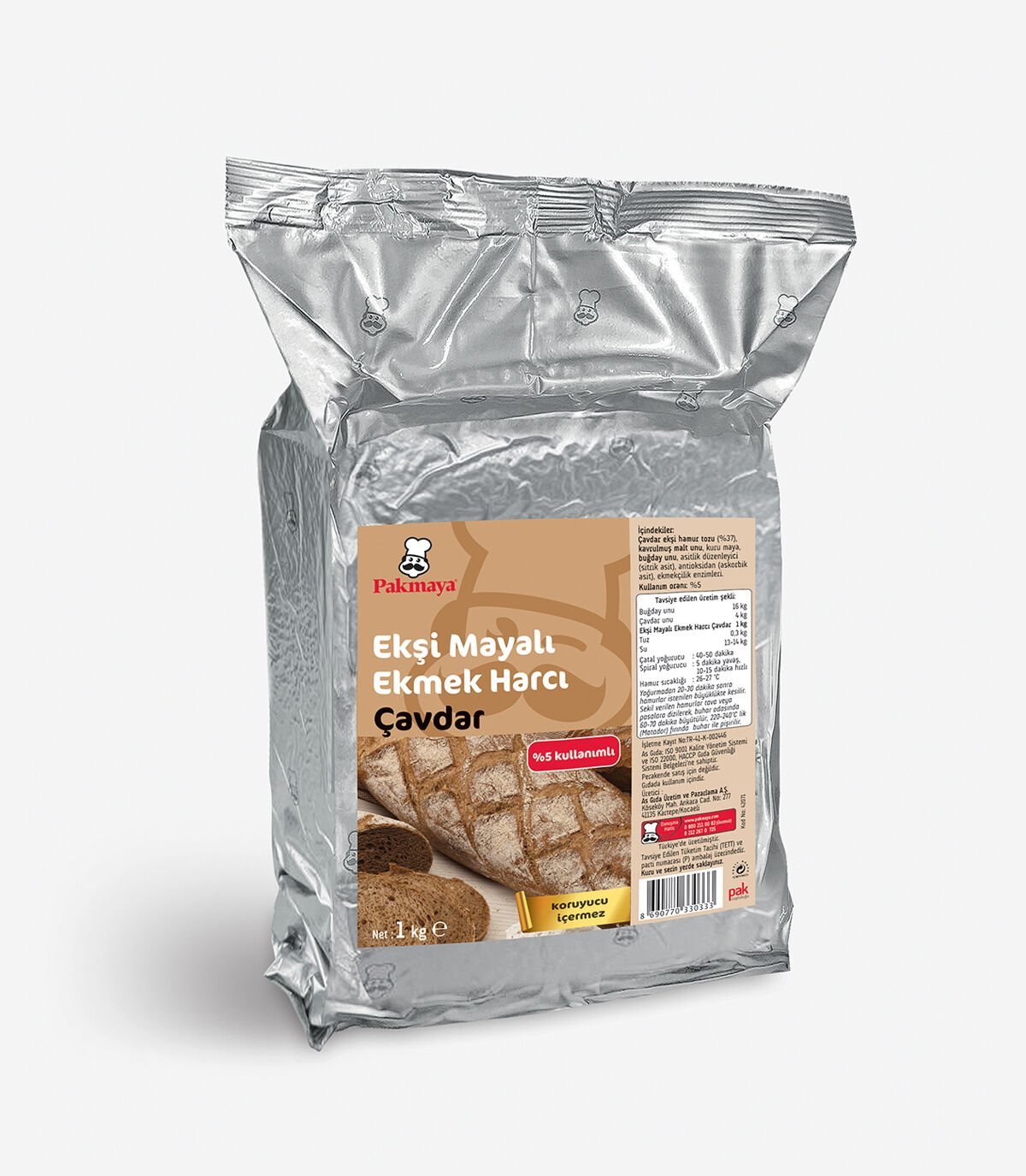 Ekşi Mayalı Ekmek Harcı Çavdar (1 kg)