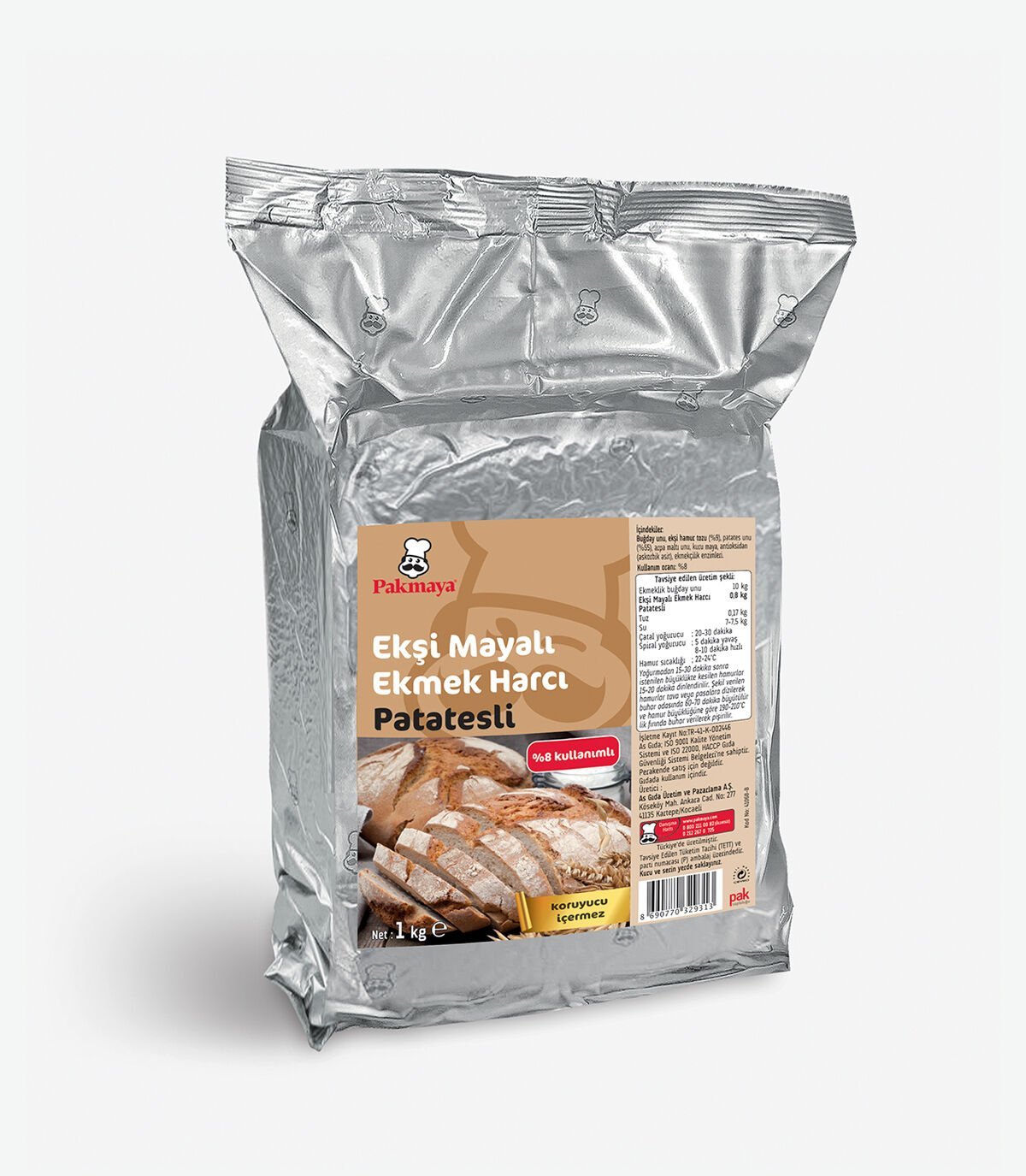 Ekşi Mayalı Ekmek Harcı Patatesli (1 kg)