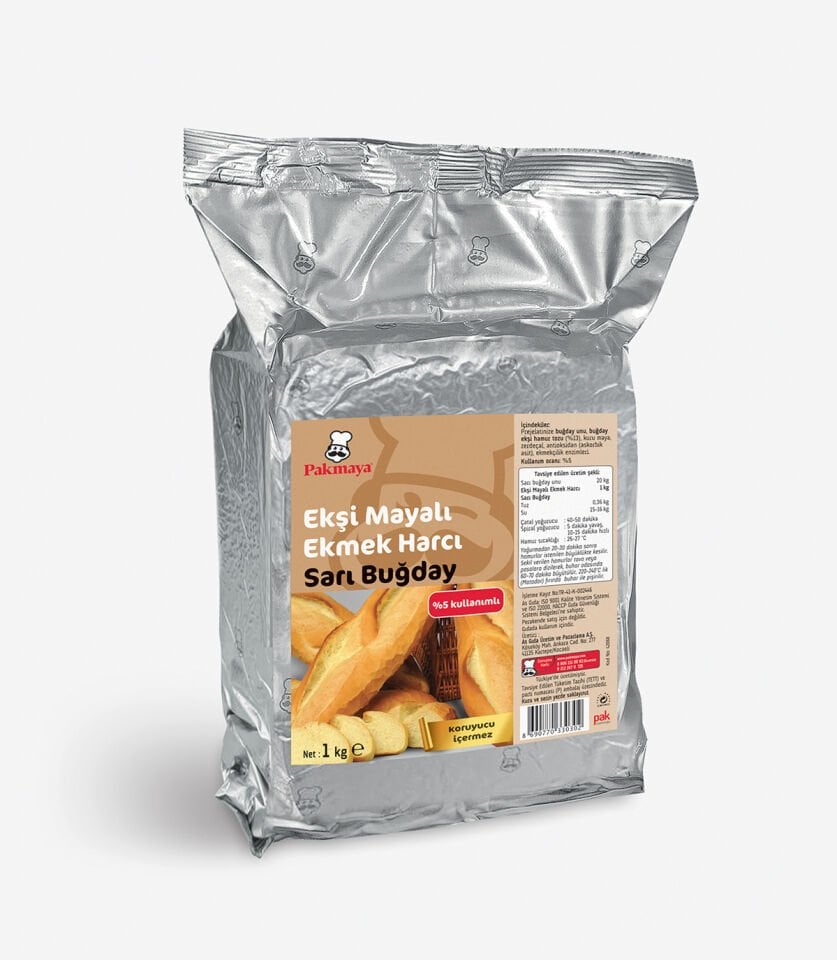 Ekşi Mayalı Ekmek Harcı Sarı Buğday (1 kg)