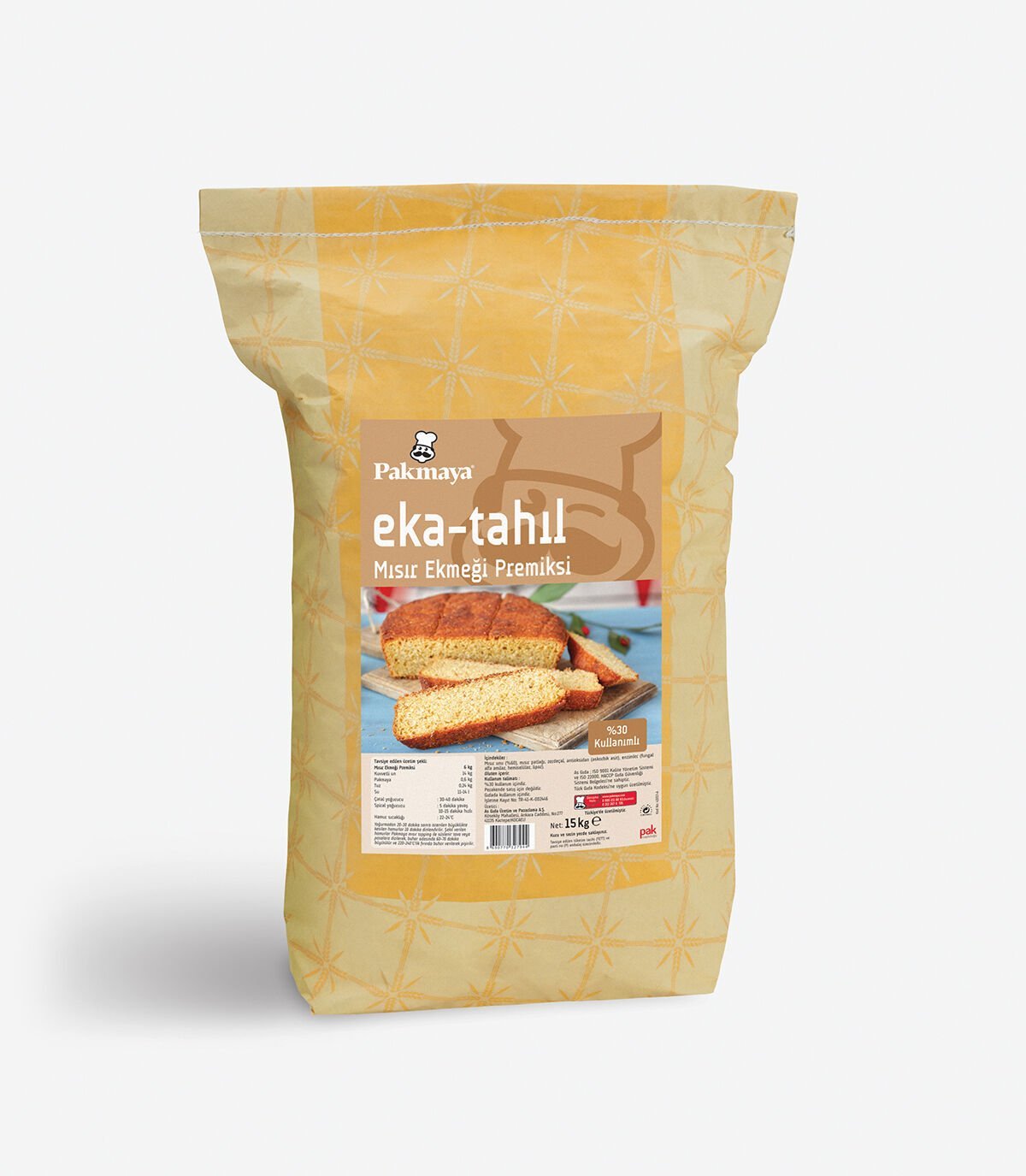 Eka-Tahıl Mısır Ekmeği Premiksi (15 kg)