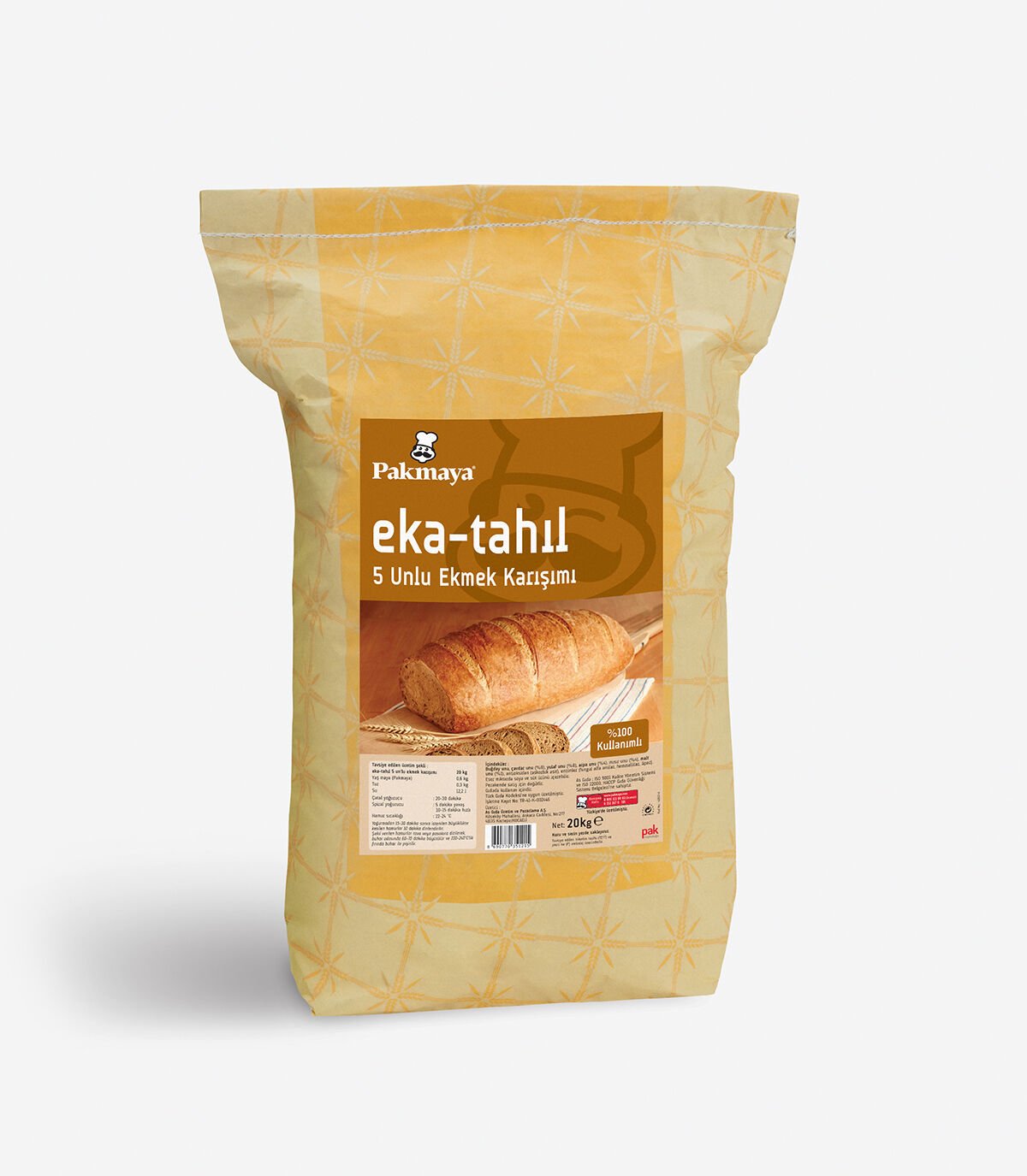 Eka-Tahıl 5 Unlu Ekmek Karışımı (20 kg)