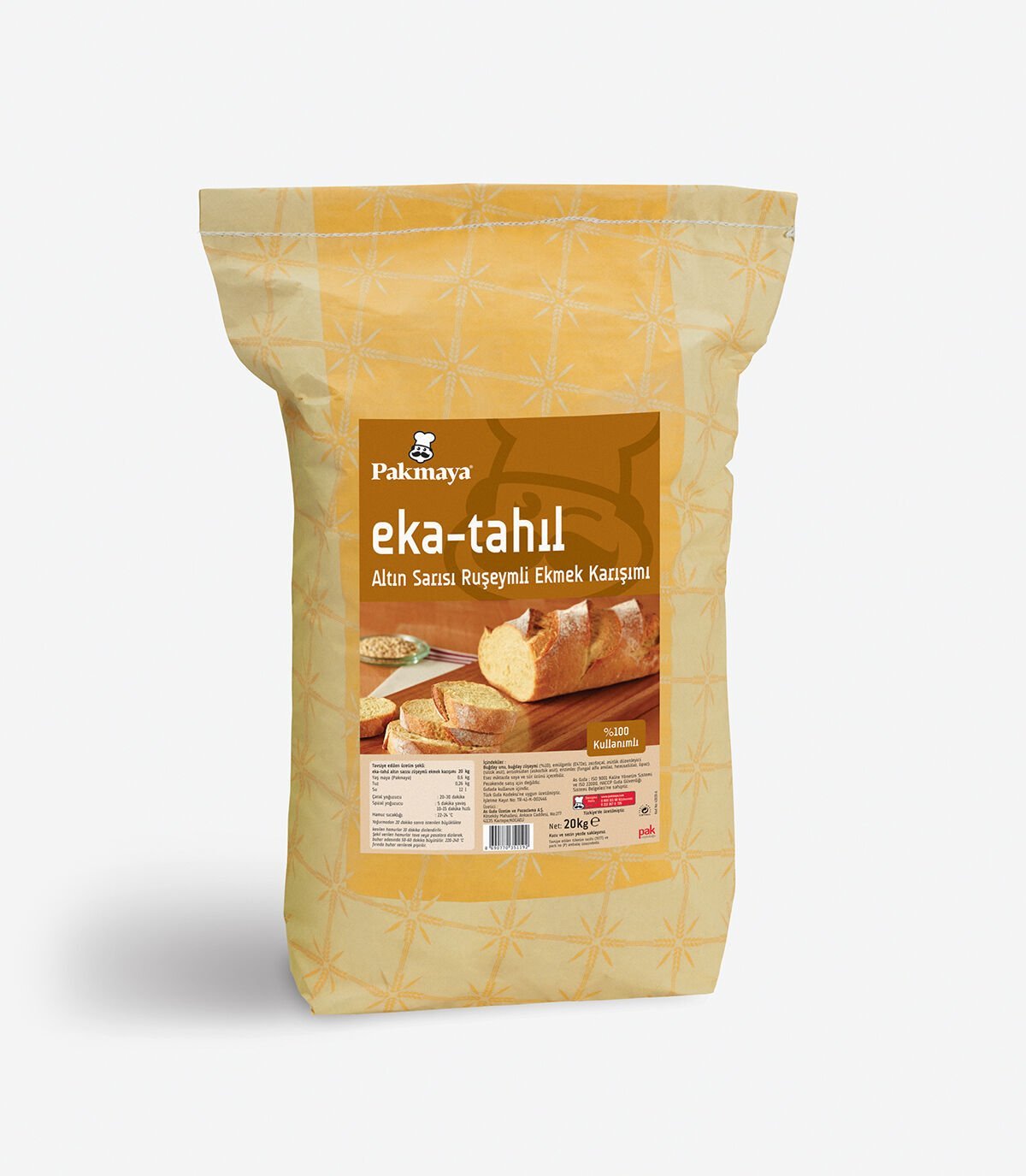 Eka-Tahıl Altın Sarısı Ruşeymli Ekmek Karışımı (20 kg)