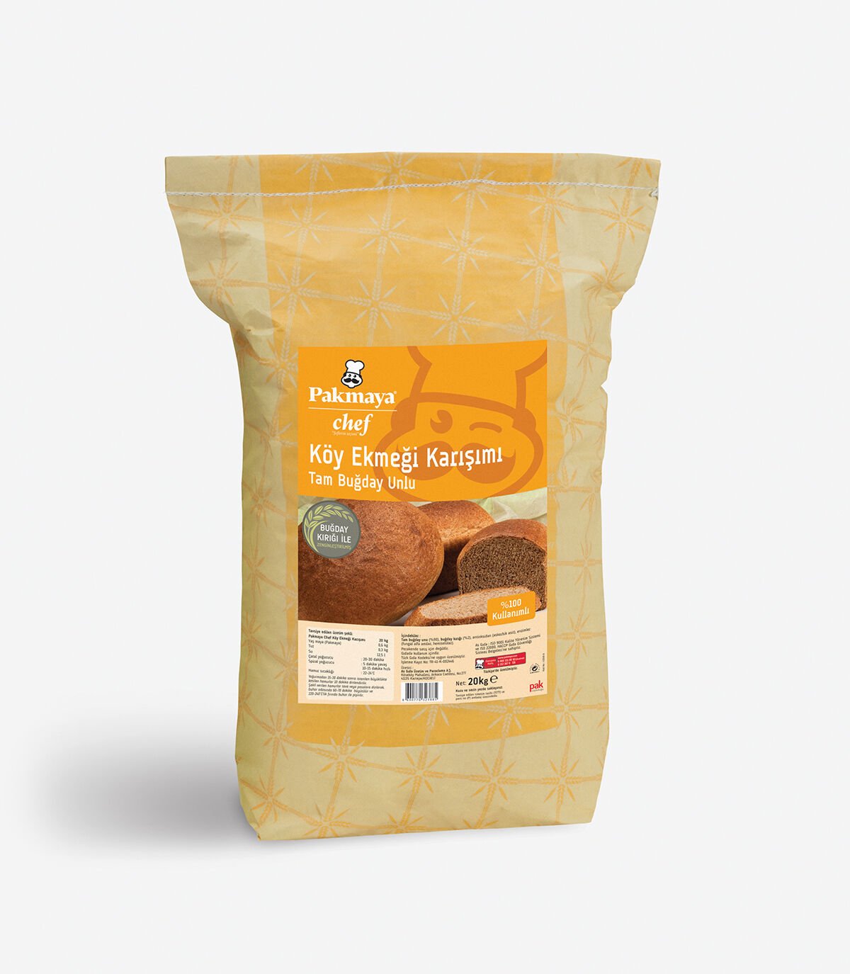 Kırık Buğdaylı Köy Ekmeği Karışımı (20 kg)